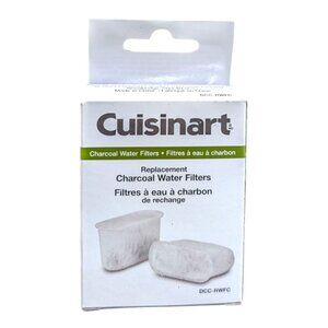Cuisinart DCC-RWFC Replacement Charcoal Water Filters - 2 Filters - NEW in Box